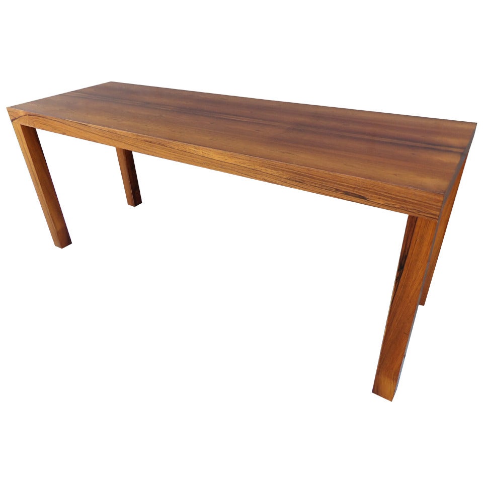 Danish Modern Console Table in Rosewood For Sale
