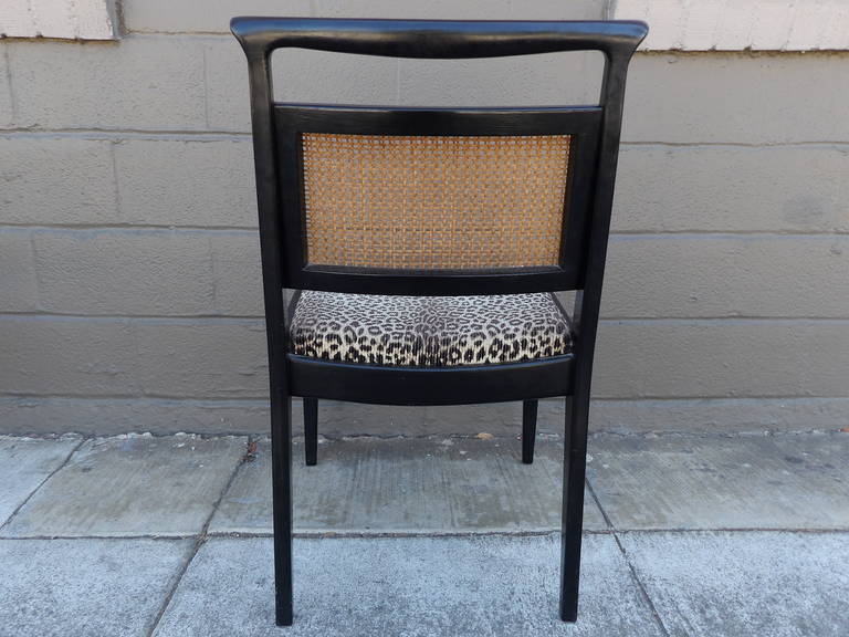 John Stuart Ebonized Dining Chairs In Good Condition For Sale In Fulton, CA