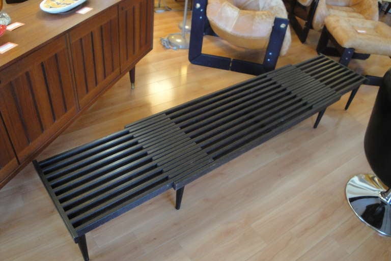 expandable slat bench