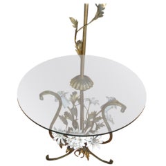 Italian Iron Lamp Table