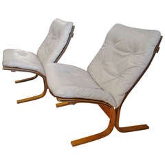Ingmar Relling "Siesta" Leather Lounge Chairs