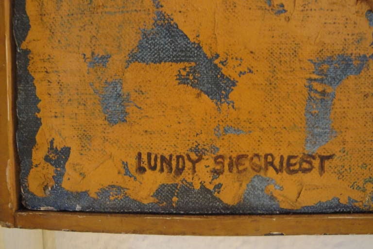 American Impressive Lundy Siegriest Abstract Expressionist Painting For Sale