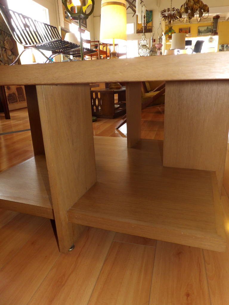American John H' Howe Square Coffee Table Inspired by Frank Lloyd Wright