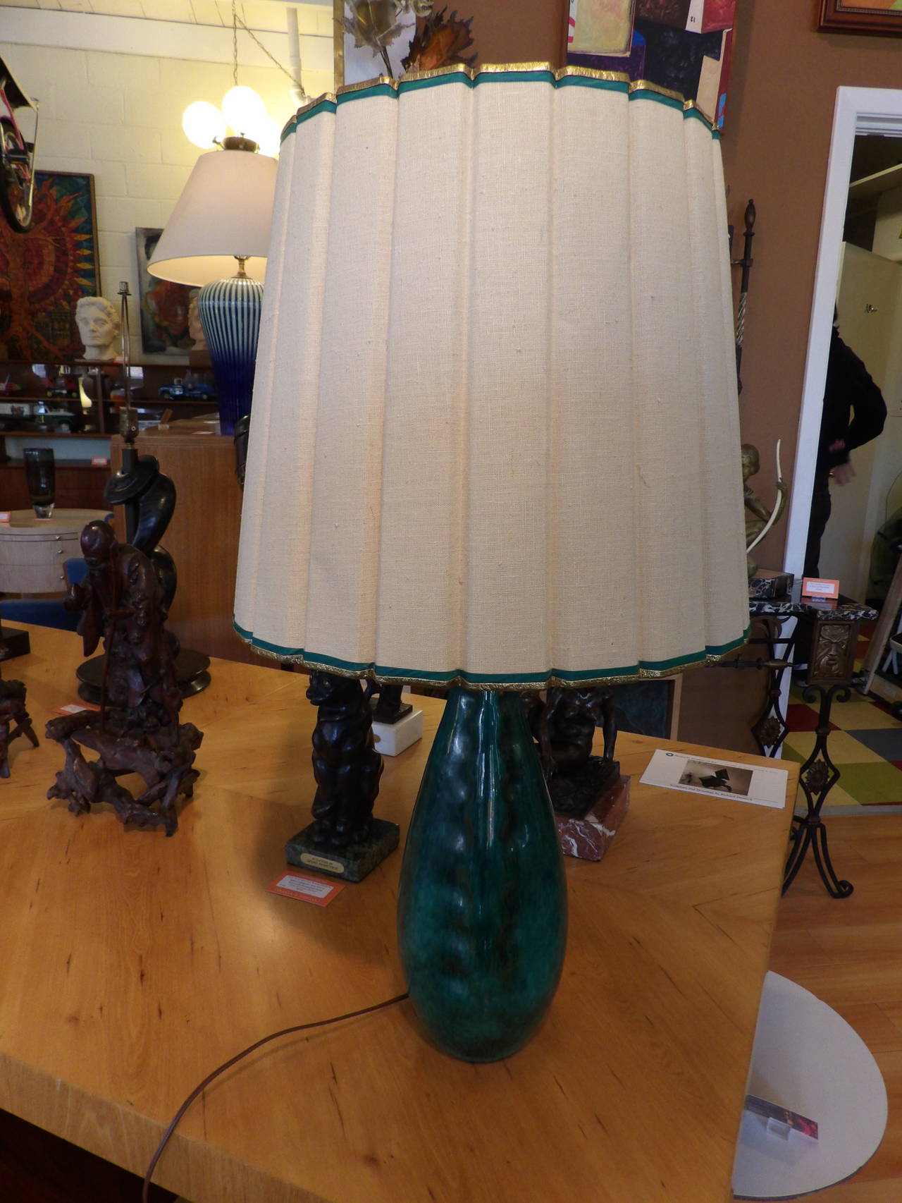 Marcello Fantoni Italian Ceramic Table Lamp 1