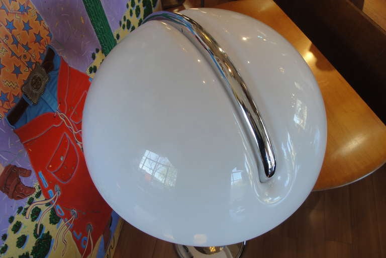 Italian Martinelli Luce Articulating Chrome Floor Lamp For Sale