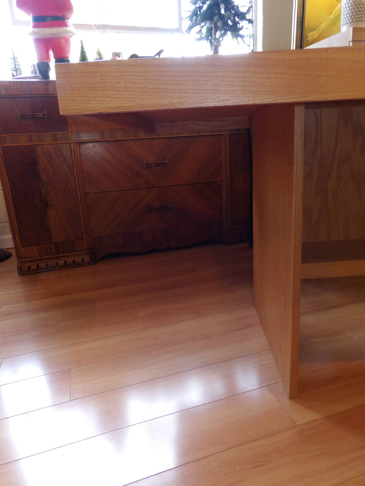 John H. Howe Frank Lloyd Wright Inspired Dining Table / Desk In Excellent Condition In Fulton, CA