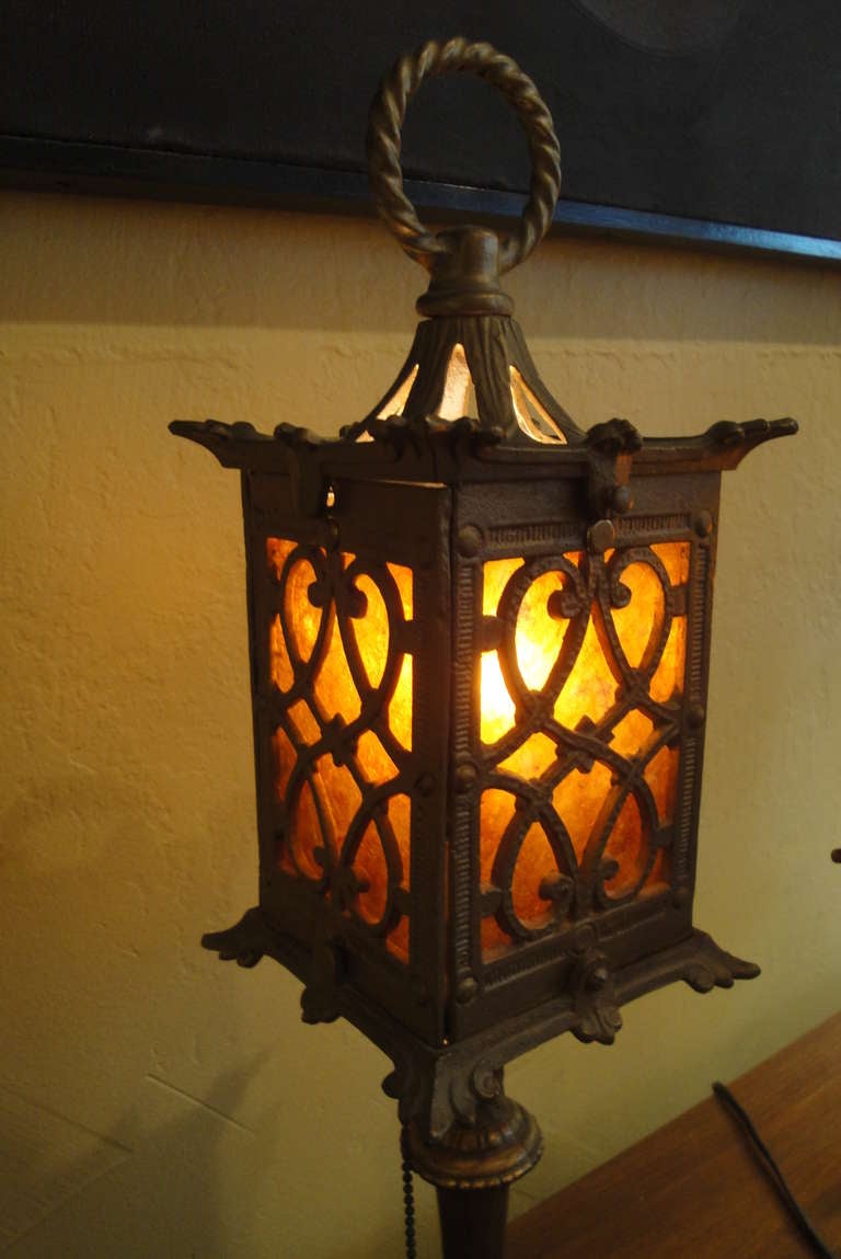 Spanish Colonial Early 20th Century Spanish Revival Mica Table Lamps