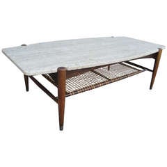 Travertine Coffee Table by Dux Furniture