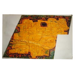 Robert Shields Large Abstract Cubist Painting