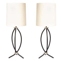 Pair of 1950s Table Lamps attributed to Jean Royere