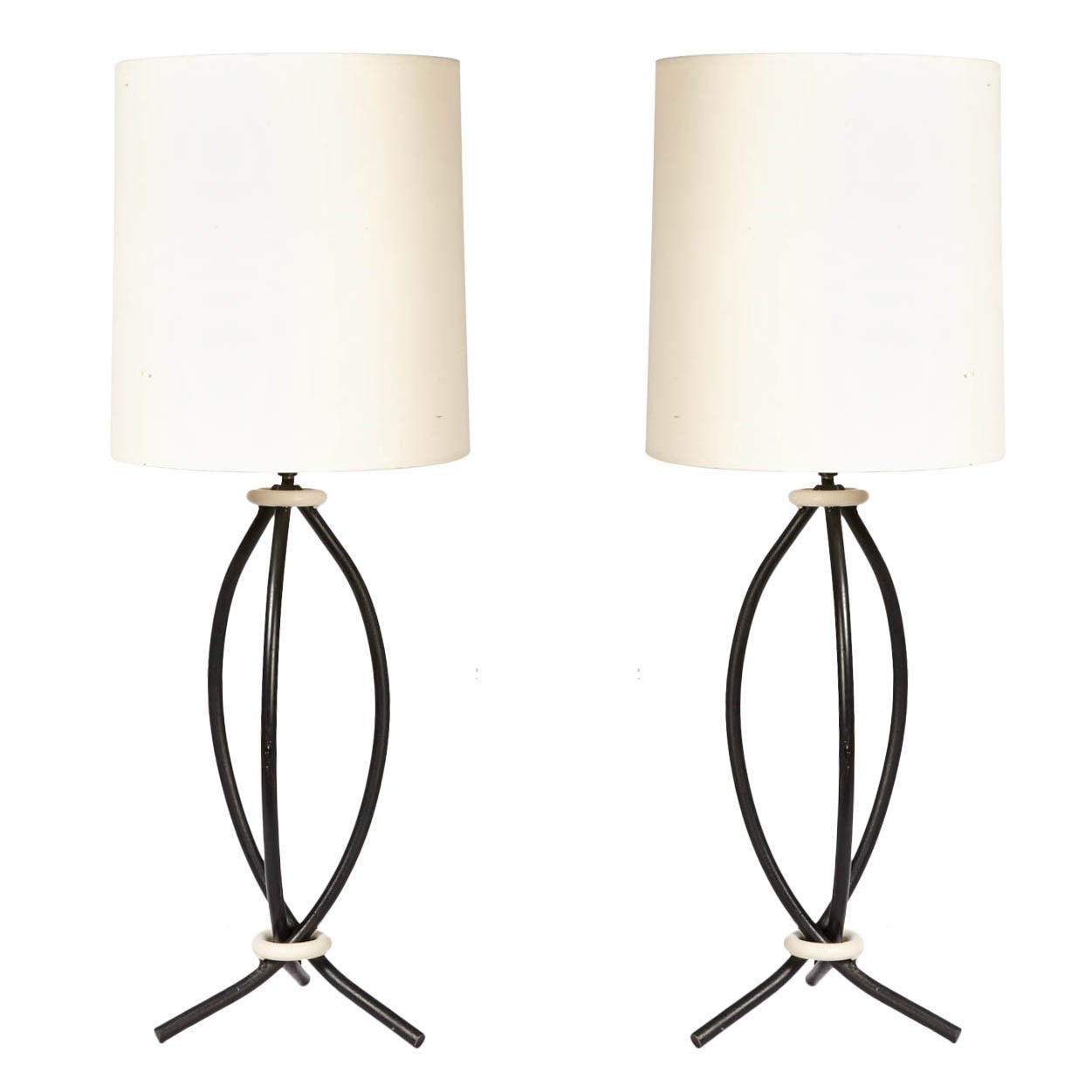 Pair of 1950s Table Lamps attributed to Jean Royere