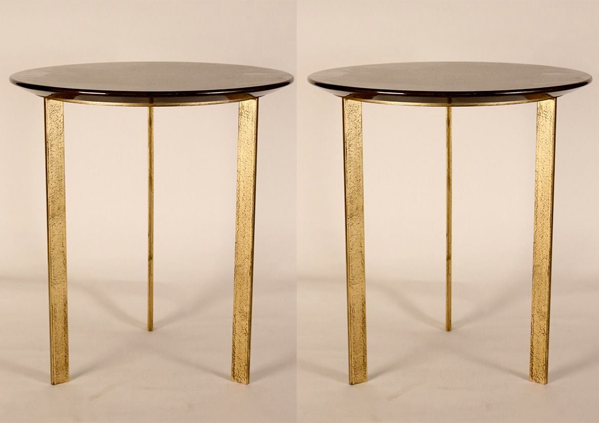 Pair of Side Tables by Jules Leleu 1