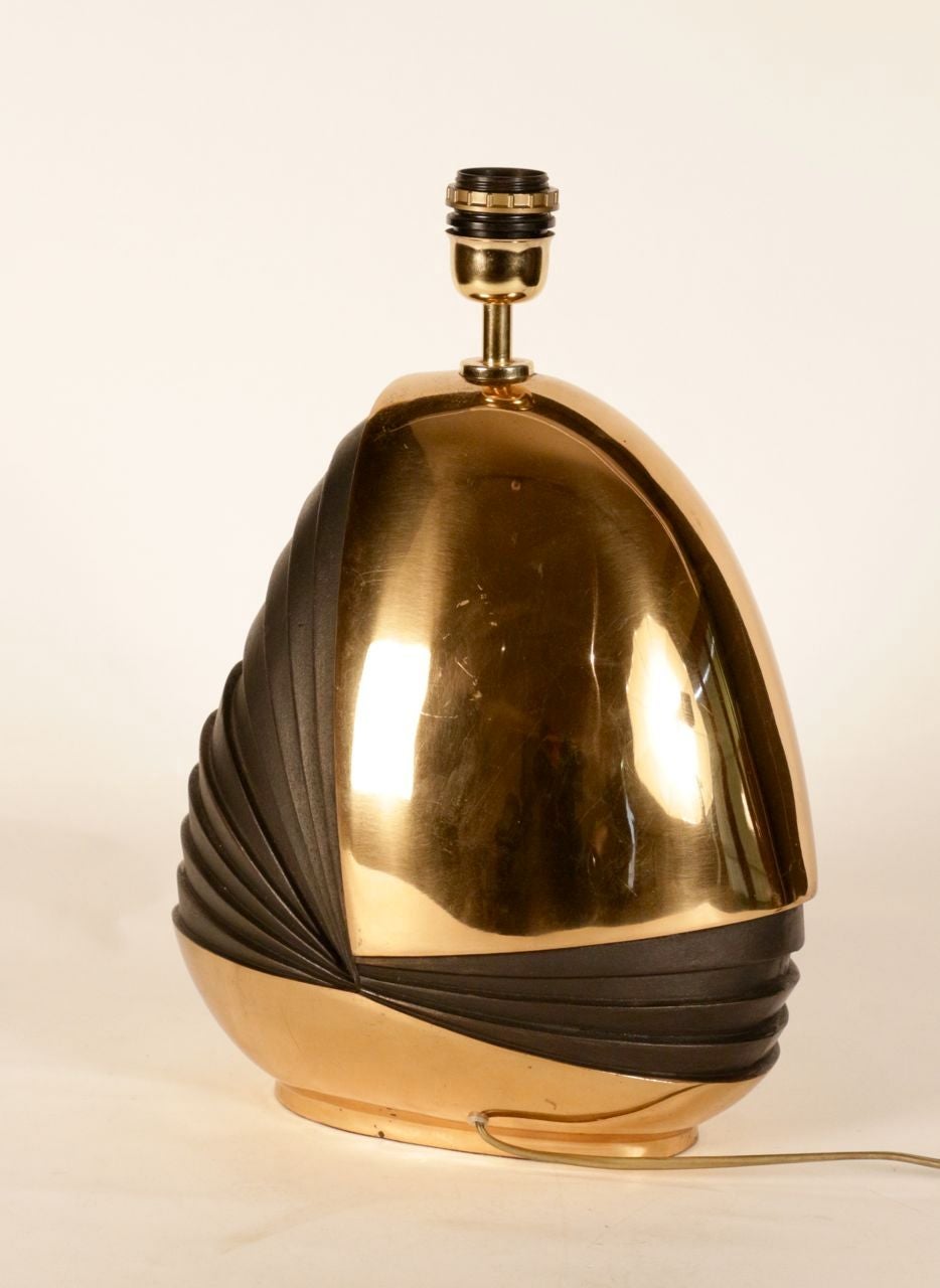 Skulpturale Bronzelampe von Esa Fedrigolli im Angebot 1