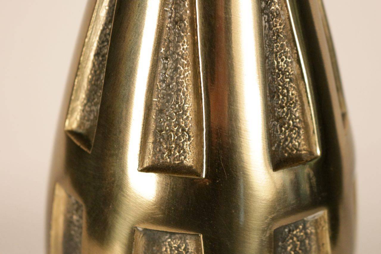 Paire de lampes de table en laiton poli en vente 2