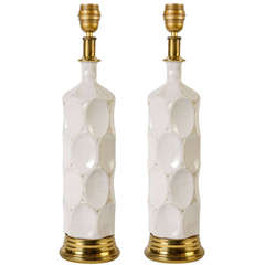 Pair of 1940s Ceramic Lamps