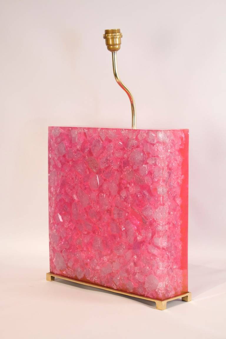 Resin Lamp by Enzo Missoni In Good Condition For Sale In Bois-Colombes, FR