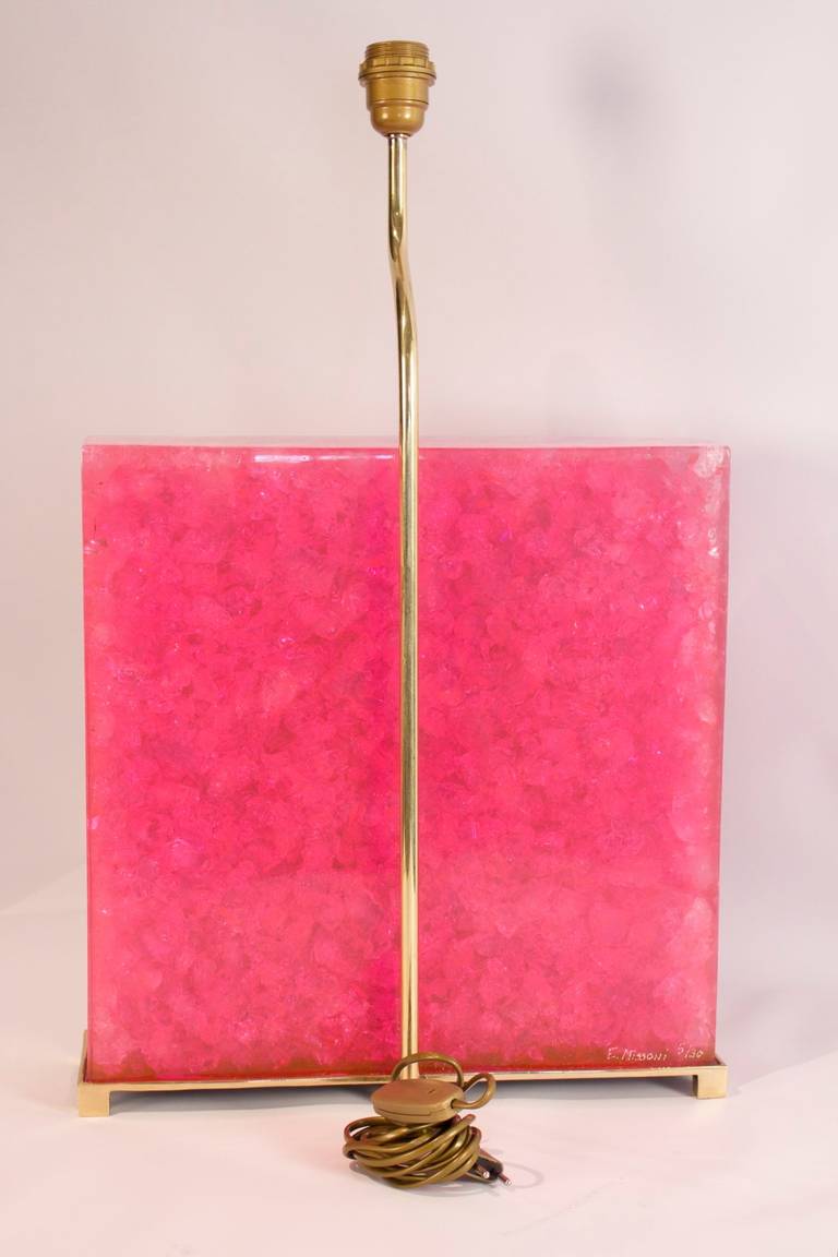 20th Century Resin Lamp by Enzo Missoni For Sale