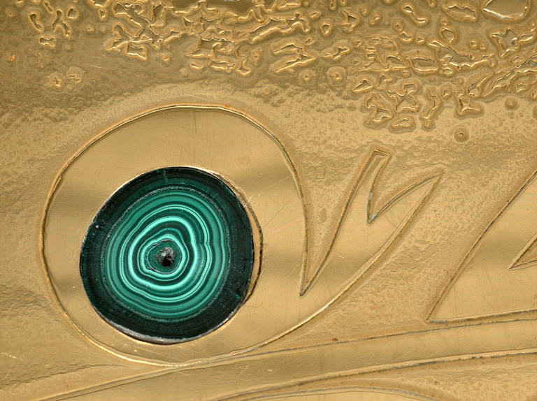 Etched Brass Table by Edmond Segura