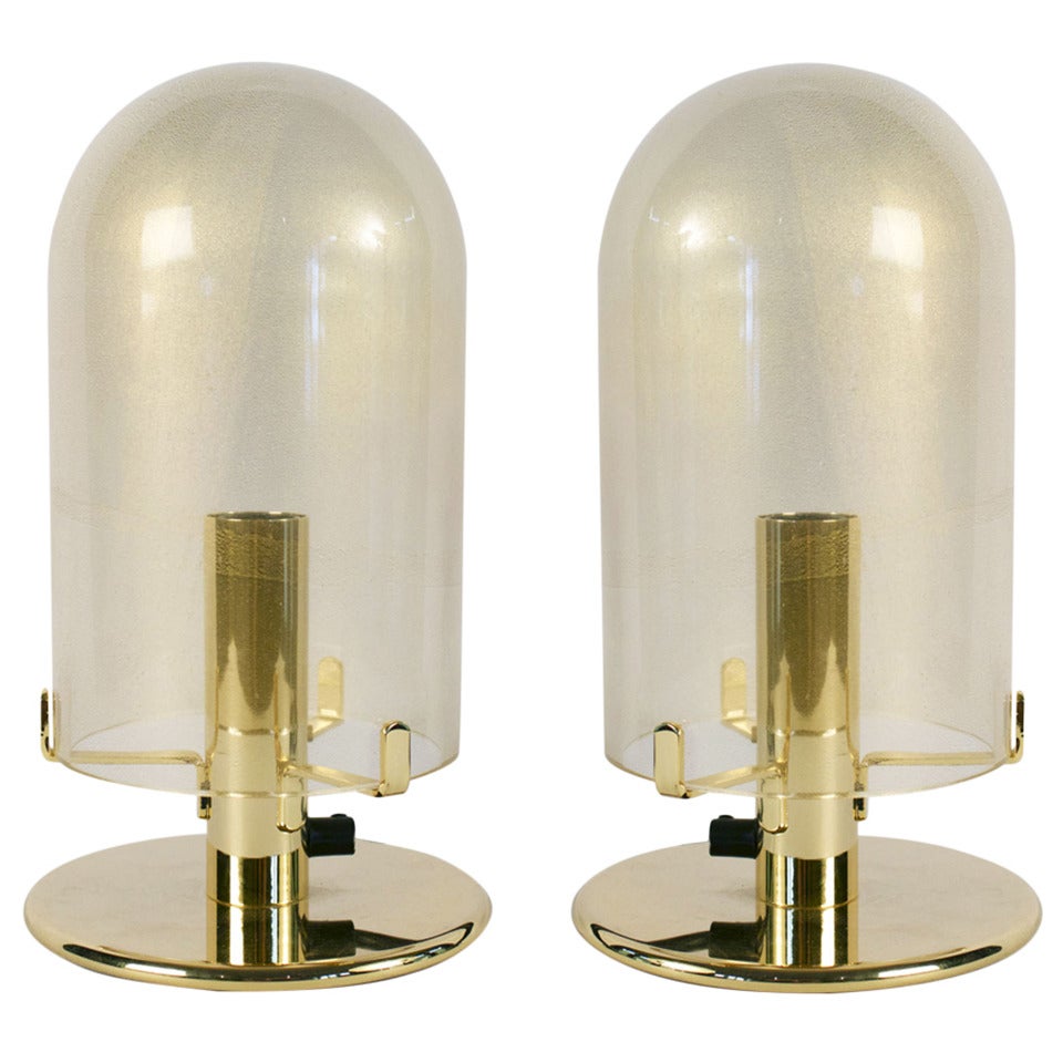 1980s Murano Glass Table Lamps by Veronese