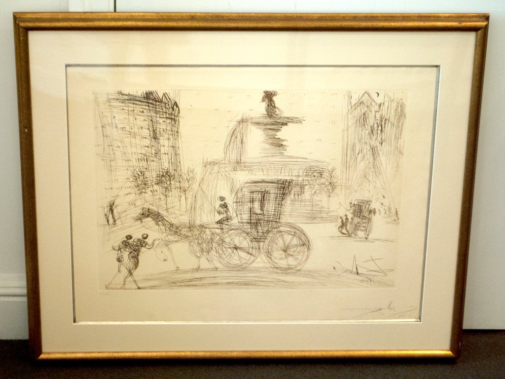 Etching by Salvador Dali