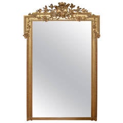 19th Century Louis XVI Style Gilded Mirror 3
