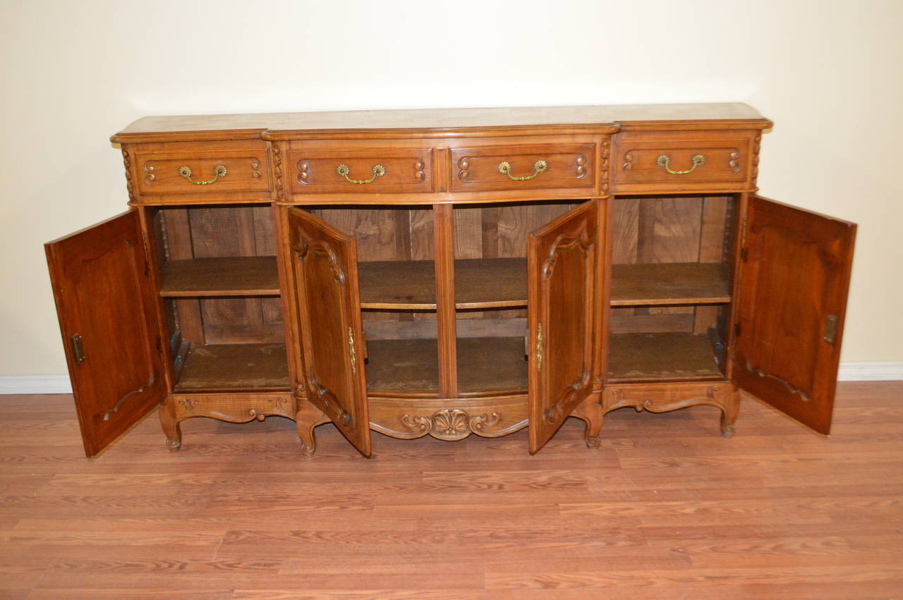 Louis XV Style Solid Walnut Buffet 3