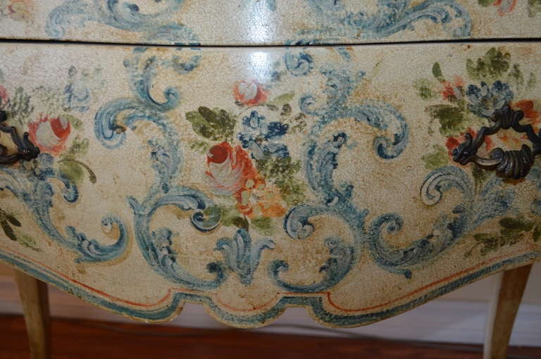 Italian Louis XV Style Hand Painted Commode