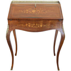 Louis XV Style Inlay Secretaire 4