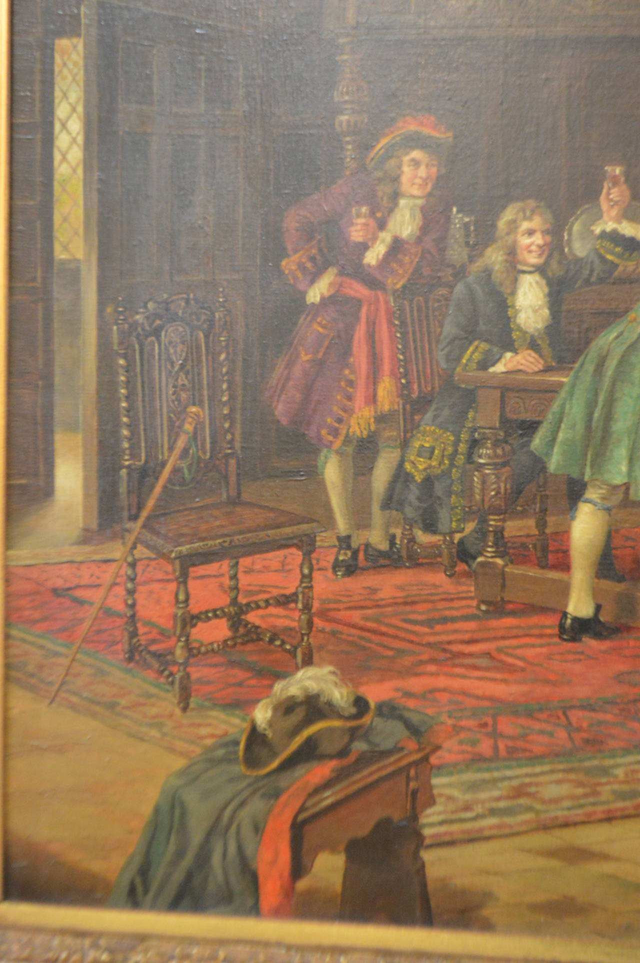 Edwardian Oil on Canvas, 