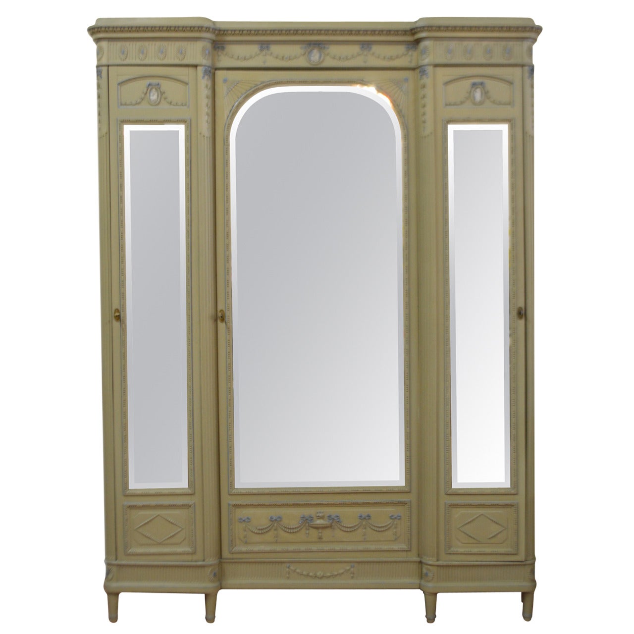 Louis XVI Style Painted Armoire