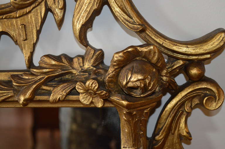 French Rococo Style Gilded Mirror
