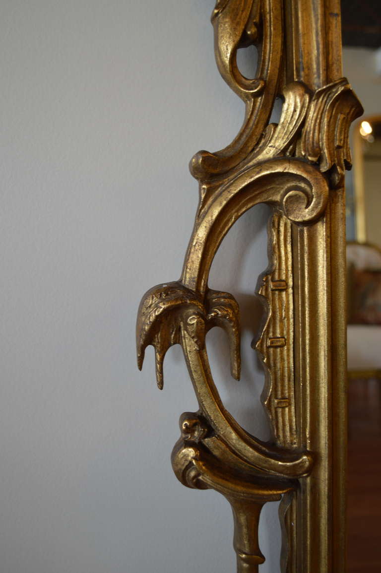 Wood Rococo Style Gilded Mirror