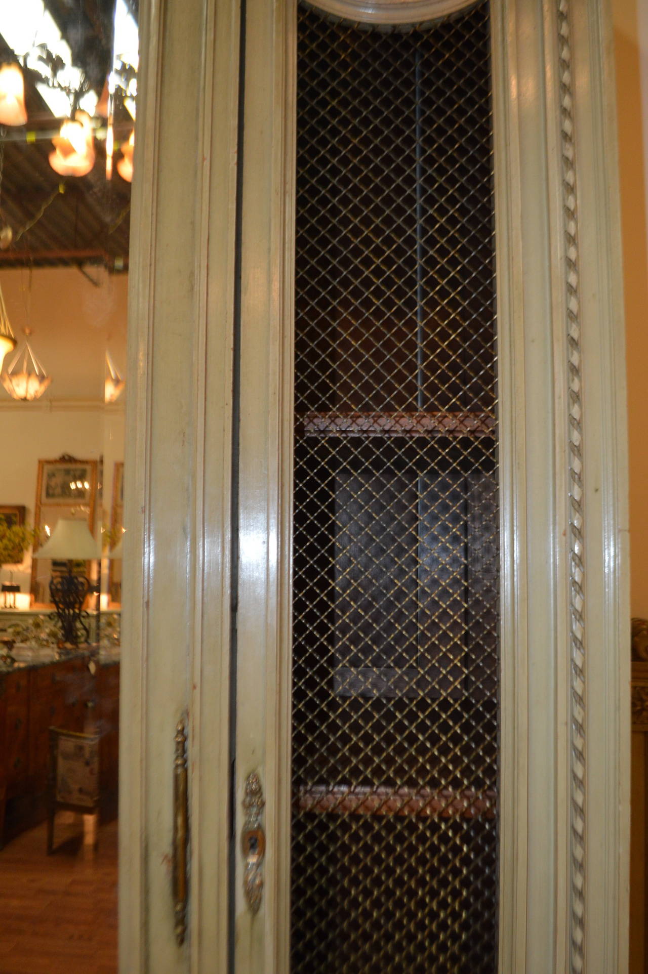 19th Century Louis XVI Style Painted Armoire 1