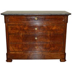 Louis Philippe Period Burled Walnut Commode