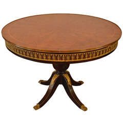 Neoclassic Style Round Center Pedestal Table