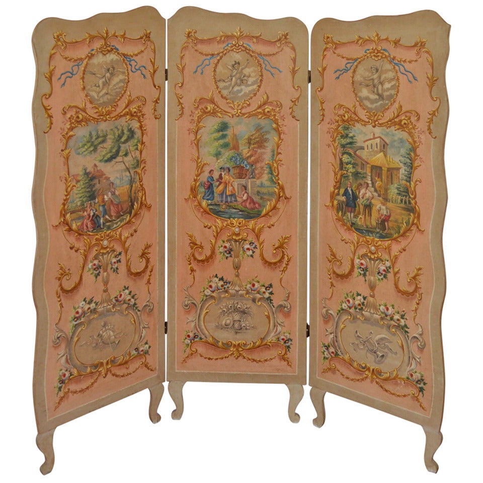 Hand-Painted Screen