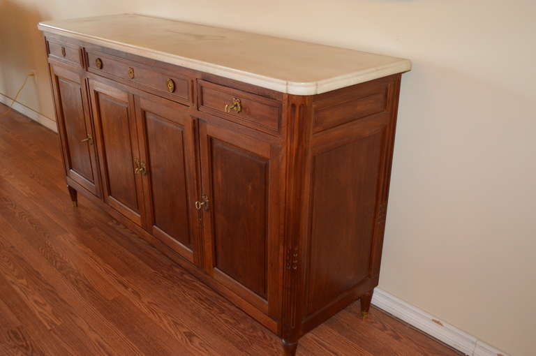 Louis XVI Style Walnut Buffet In Excellent Condition In Oakville, ON
