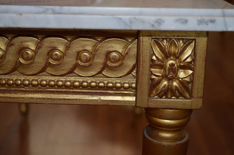 Louis XVI Style Gilded Coffee Table 1