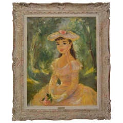 Oil On Canvas Painting, Signed And Dated.