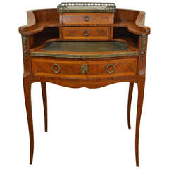 Louis Xv Style Inlay Wood Butler's Desk.