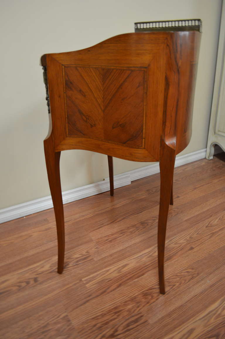 20th Century Louis Xv Style Inlay Wood Butler's Desk. For Sale