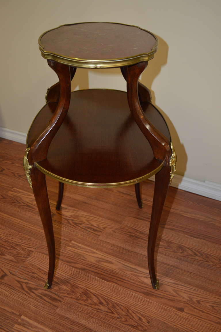 Louis XV Style Two Tier Serving Table In Excellent Condition For Sale In Oakville, ON