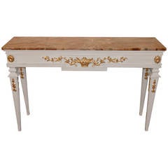 Louis XVI Style Painted Console