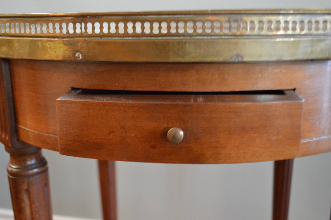 Louis XVI Style Mahogany Bouillotte Table For Sale 2