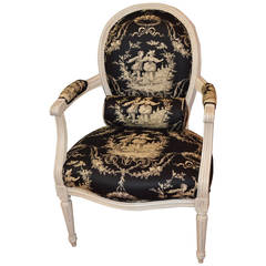 Louis XVI Style Painted Armchair Louis XVI Style Painted Armchair