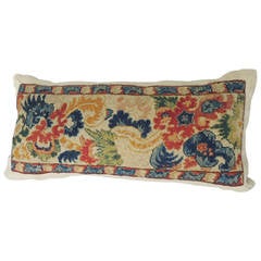 19th c. Tapestry bolster Pillow.