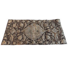 Collectors of Antique Textiles 17th Century Persian Embroidery Panel.