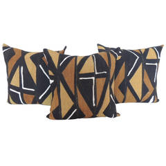 African Mud Cloth Geometric Pillows