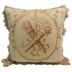 Large Tapestry Pillow with Tassels.