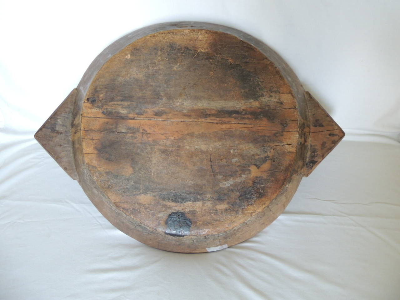 Hand-Carved Large Decorative Wood Bowl